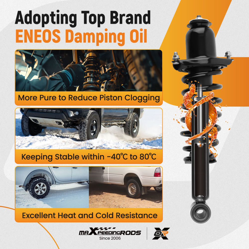 Rear Suspension Shock Absorber compatible for Toyota Corolla 09-13 1.8LITER L4/2.4LITER L4