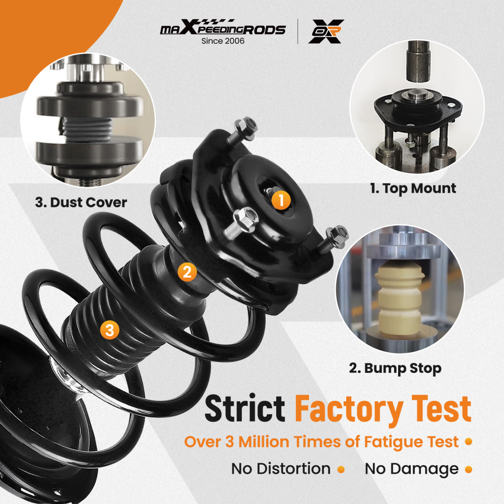 Front Suspension Shock Absorbers compatible for Toyota Sienna 2011-2014 3.5LITER V6 compatible for FWD