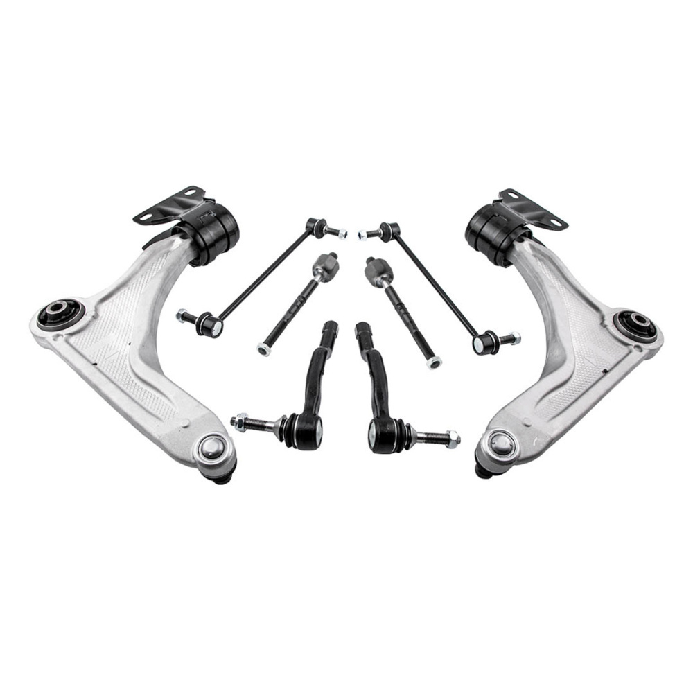 Front Complete Struts Control Arms Inner Tie Rods for 13-20 compatible for Ford Fusion compatible for FWD 2.0L