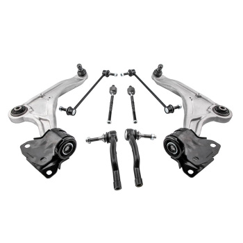 Front Complete Struts Control Arms Inner Tie Rods for 13-20 compatible for Ford Fusion compatible for FWD 2.0L