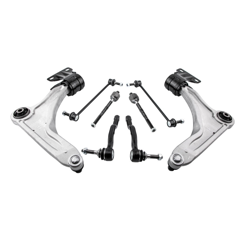 10x Front Struts Control Arms Inner Tie Rods for 2013-2020 compatible for Ford Fusion compatible for FWD