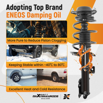 2pcs Front Complete Struts w/ Coil Spring Compatible for Hyundai Elantra 2011-2016 sedan