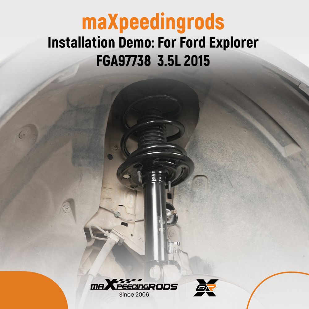 2PCs Front Strut compatible for Ford Explorer 2013 2014 2015 2016 2017 2018 2019 3.5L compatible for FWD