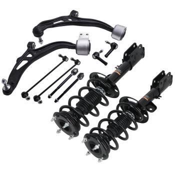 Front Complete Struts Control Arms Kit for 2013-2018 2019 compatible for Ford Explorer 3.5L compatible for FWD