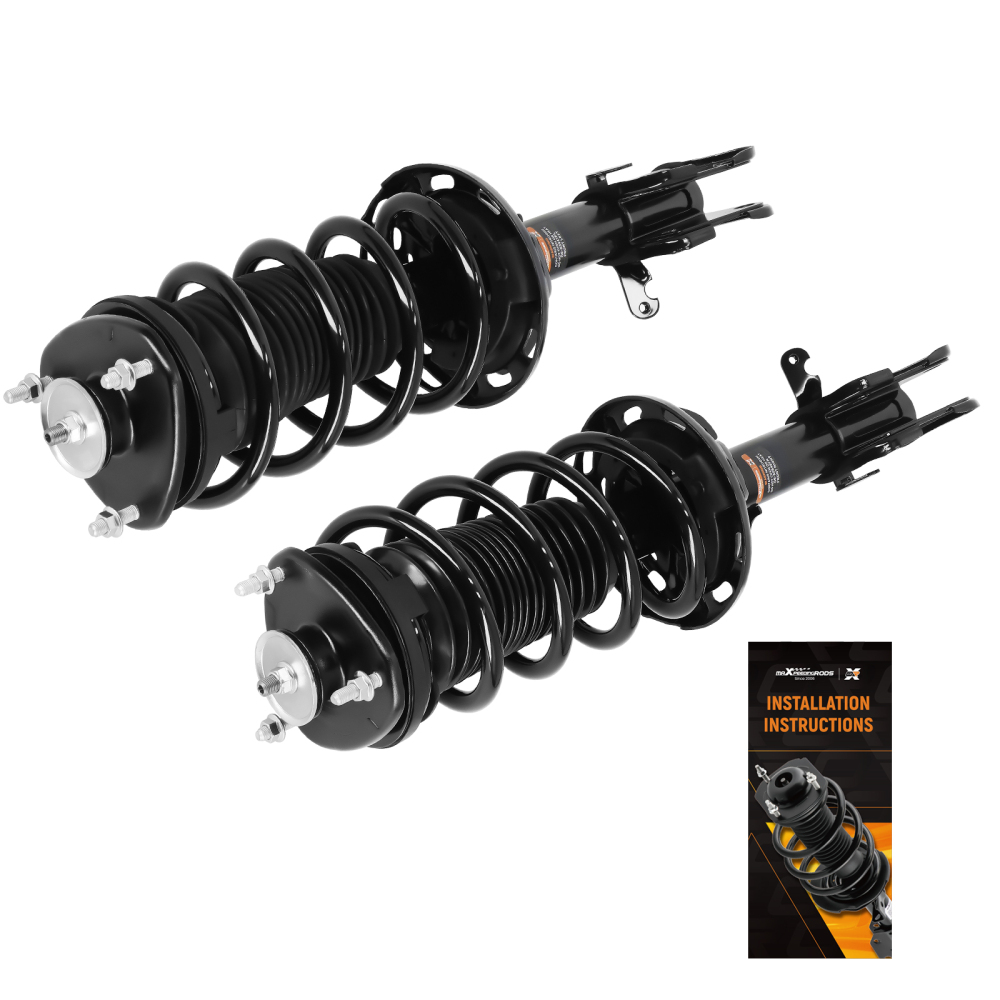 2x Front Complete Struts w/Coil Spring For 2009 2010 2011-2015 compatible for Honda Pilot 3.5L