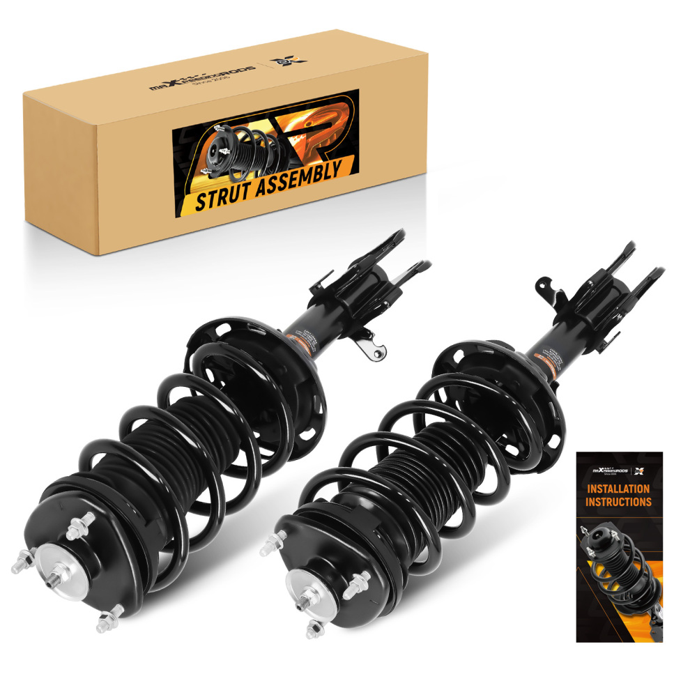 2x Front Complete Struts w/Coil Spring For 2009 2010 2011-2015 compatible for Honda Pilot 3.5L