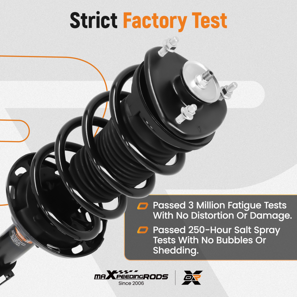 2x Front Complete Struts w/Coil Spring For 2009 2010 2011-2015 compatible for Honda Pilot 3.5L