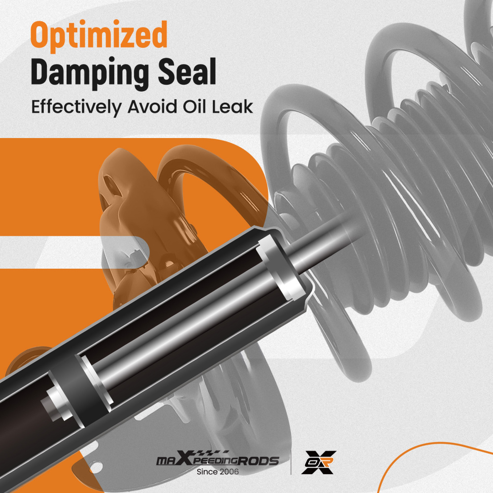 2x Front Complete Struts w/Coil Spring For 2009 2010 2011-2015 compatible for Honda Pilot 3.5L