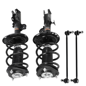 4x Front Complete Struts Sway Bar Links compatible for Toyota RAV4 2013-2018 2.5LITER L4