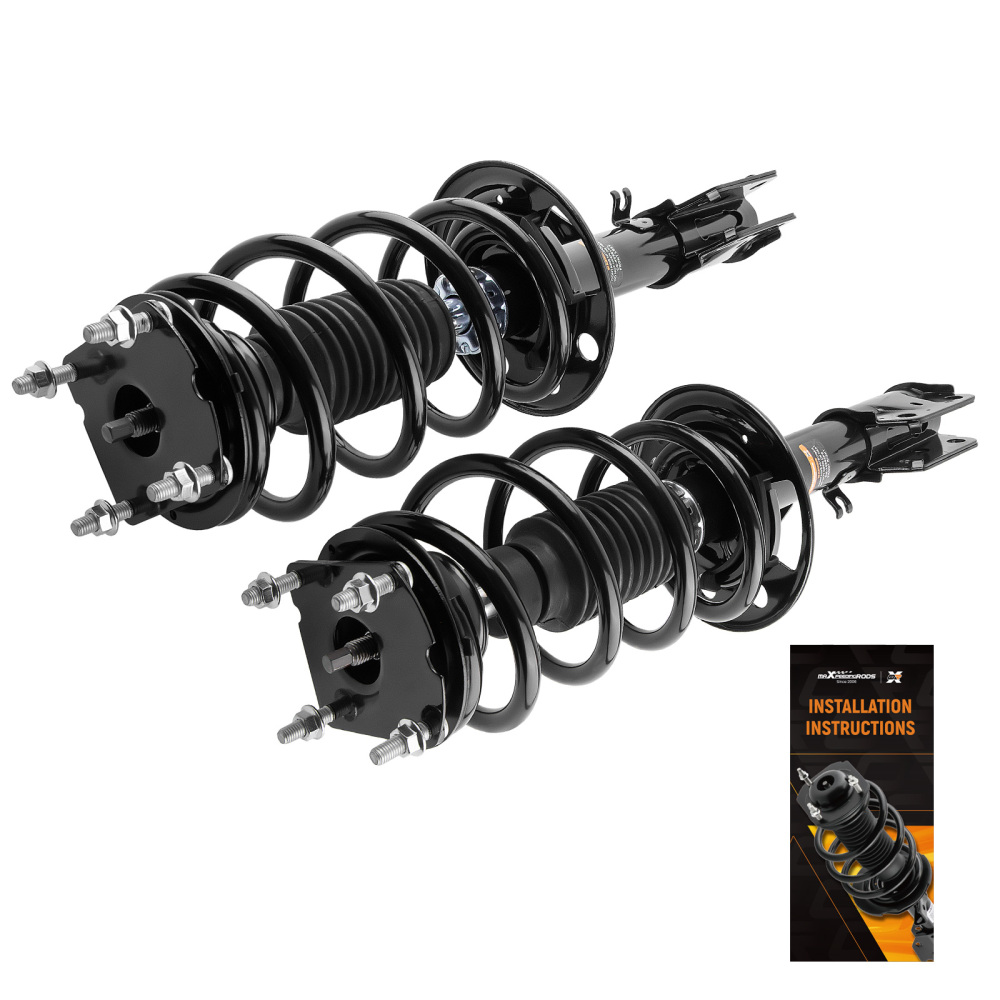 2pcs Front Complete Struts w/ Coil Springs For 2011 2012 2013 compatible for Ford Explorer compatible for FWD