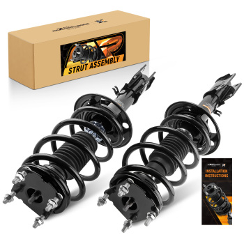 2pcs Front Complete Struts w/ Coil Springs For 2011 2012 2013 compatible for Ford Explorer compatible for FWD