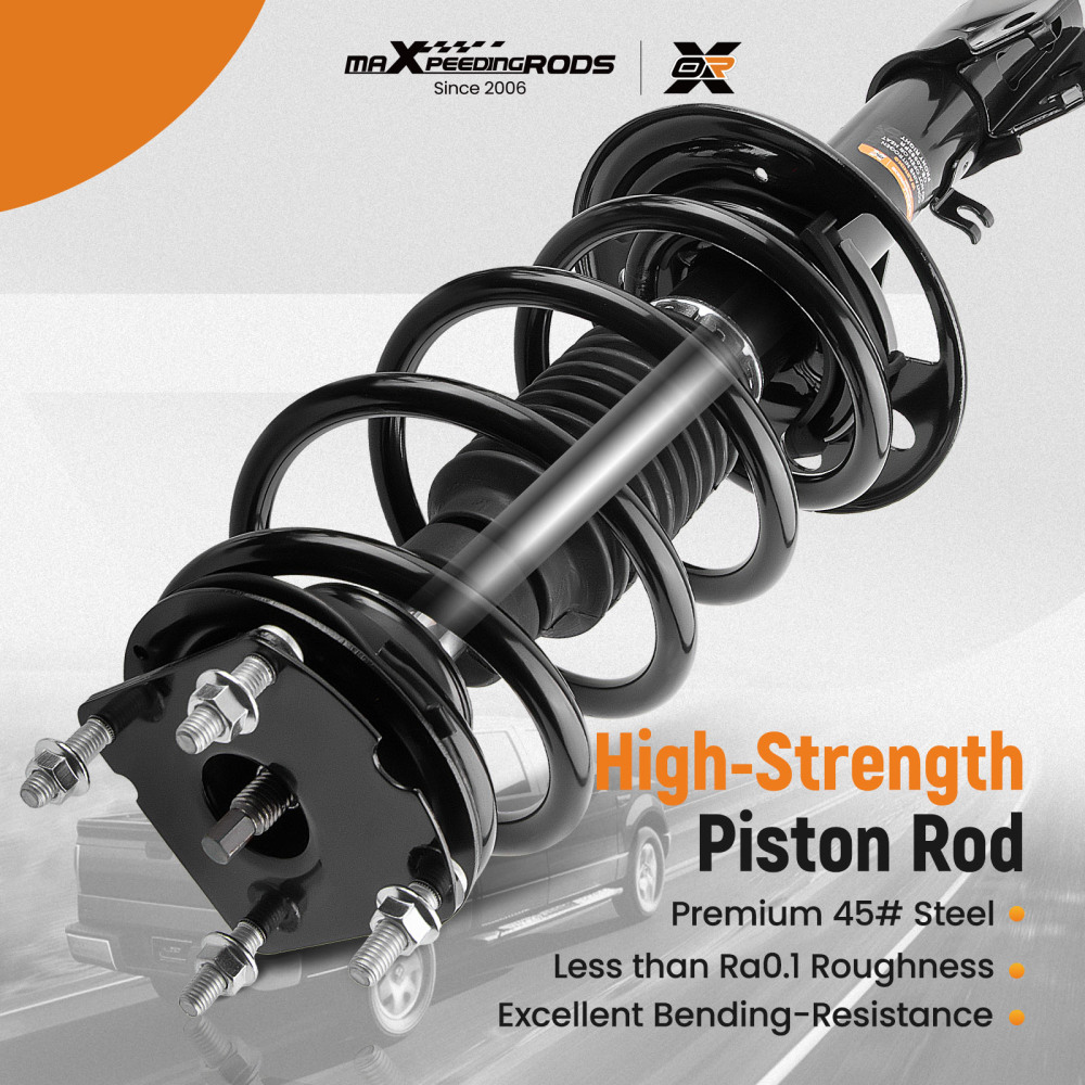 2pcs Front Complete Struts w/ Coil Springs For 2011 2012 2013 compatible for Ford Explorer compatible for FWD