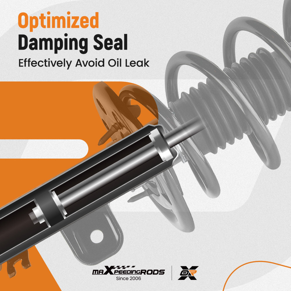 2pcs Front Complete Struts w/ Coil Springs For 2011 2012 2013 compatible for Ford Explorer compatible for FWD