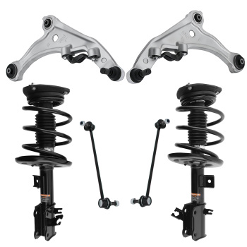 Front Struts Coil Springs + Lower Control Arms compatible for Nissan Maxima 2009-2014 3.5L