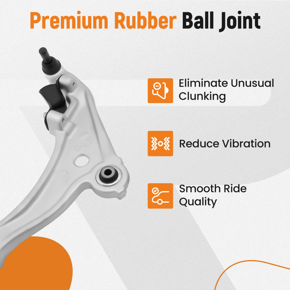 Front Strut w/ Coil Spring + Lower Control Arm compatible for Nissan Maxima 2009-2014 3.5L