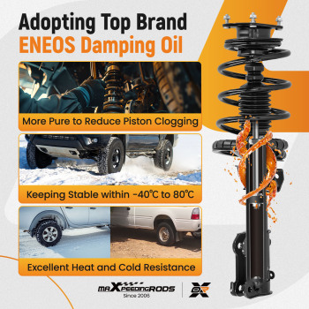 2PCSFront Shock Struts Assembly compatible for Ford Mustang 2011-2014 BASE GT 172540