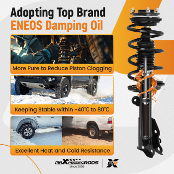 Compatible For Honda Civic 2013-2015 DX/EX/EX-L/HF/LX/Touring Sedan Maxpeedingrods OE Replacement Strut Assembly
