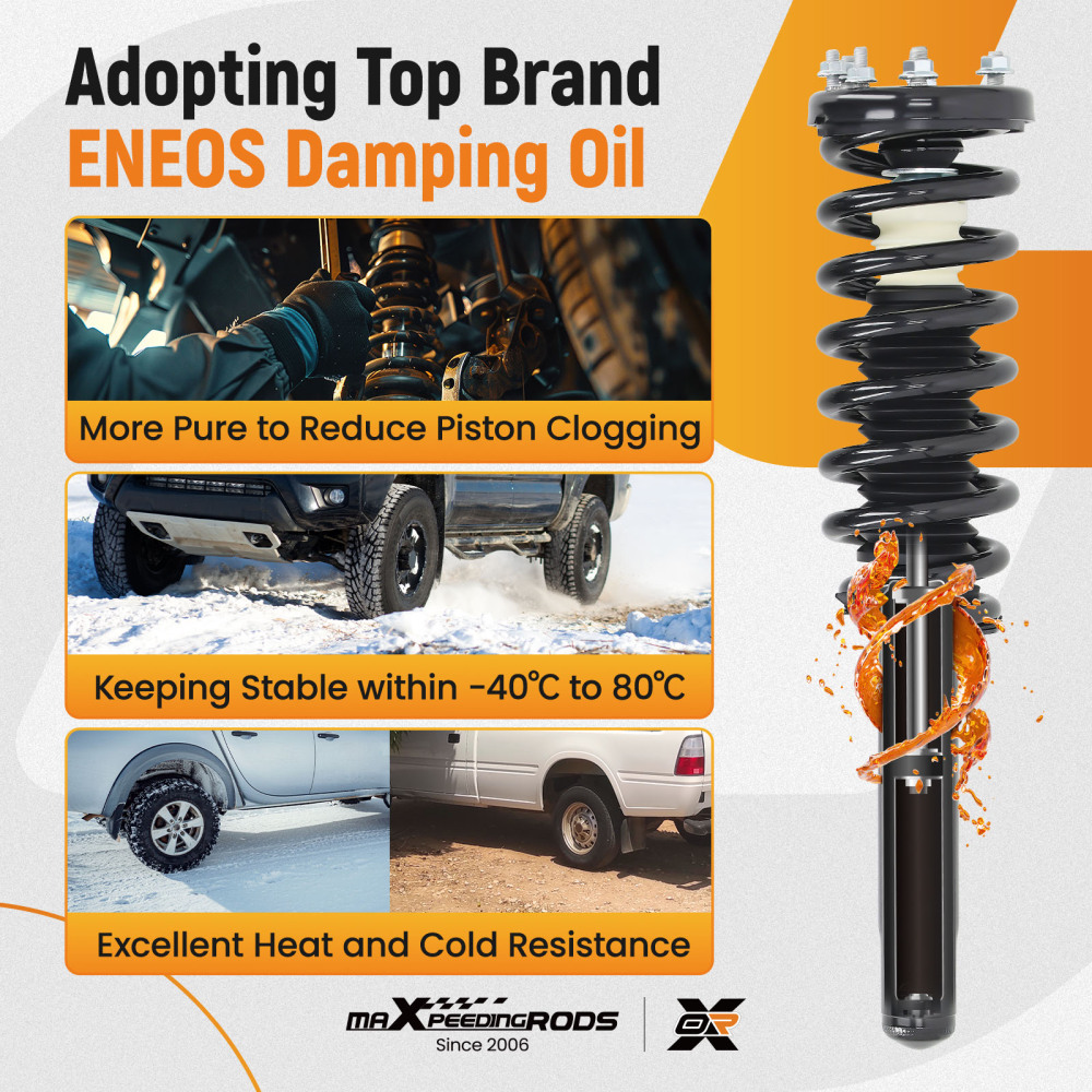 Front Rear Quick Complete Struts w/ Coil Spring Assembly Compatible For Acura TSX 2004-2008