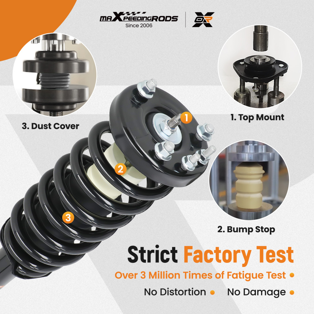 Front Rear Quick Complete Struts w/ Coil Spring Assembly Compatible For Acura TSX 2004-2008