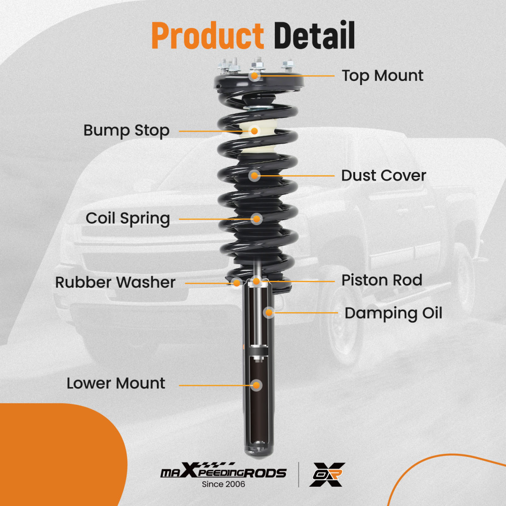 Front Rear Quick Complete Struts w/ Coil Spring Assembly Compatible For Acura TSX 2004-2008