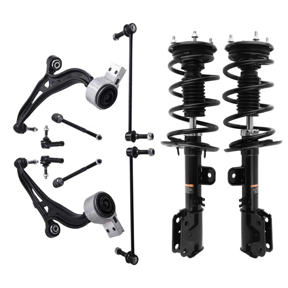 10pcs Front Strut w/ Control Arms for 2013-2018 2019 compatible for Ford Explorer 3.5L V6 AWD