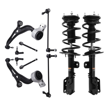 10pcs Front Strut w/ Control Arms for 2013-2018 2019 compatible for Ford Explorer 3.5L V6 AWD