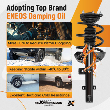 Front Struts w/ Coil Springs compatible for Honda Accord 2013 2014 2015 2016 2017 3.5L V6