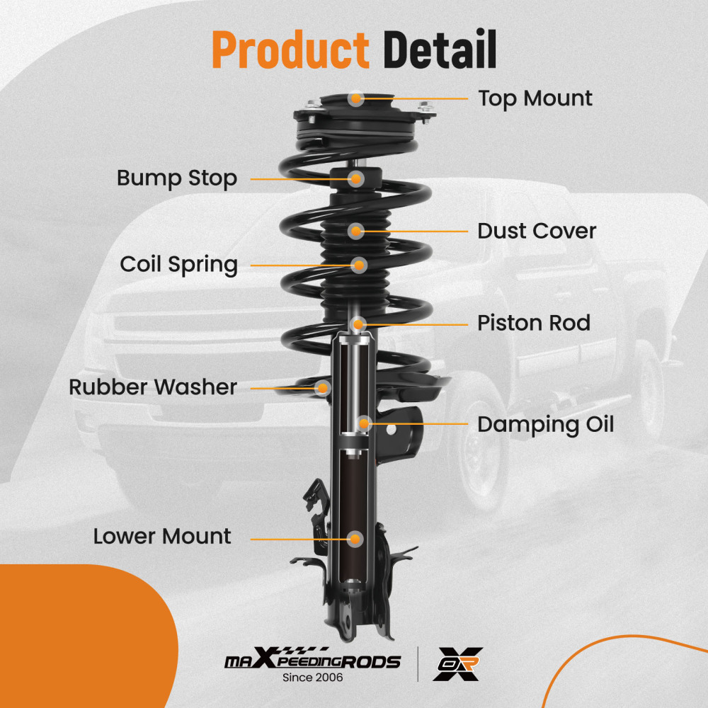 Front Shock Strut Suspension Assembly compatible for Nissan Sentra 2013 272948 272947 Pair