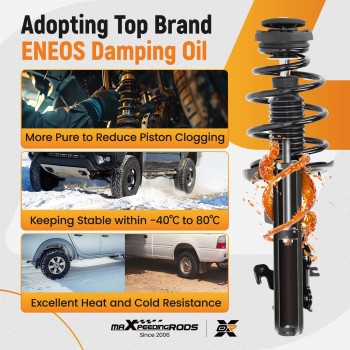 Front Struts w/Coil Spring For 2013-2015 compatible for Chevy Camaro 3.6L V6 LT/LS Convertible