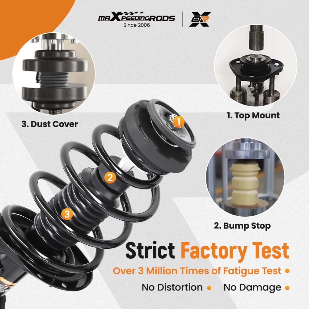 Front Struts w/Coil Spring For 2013-2015 compatible for Chevy Camaro 3.6L V6 LT/LS Convertible