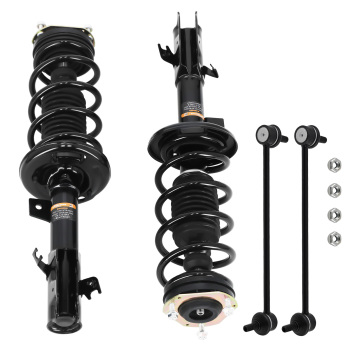 Front Strut w/Coil Spring Sway Bar Link Kit for 2011-2013 compatible for Ford Fiesta K750612