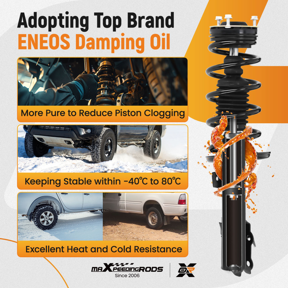 Front Strut w/Coil Spring Sway Bar Link Kit for 2011-2013 compatible for Ford Fiesta K750612