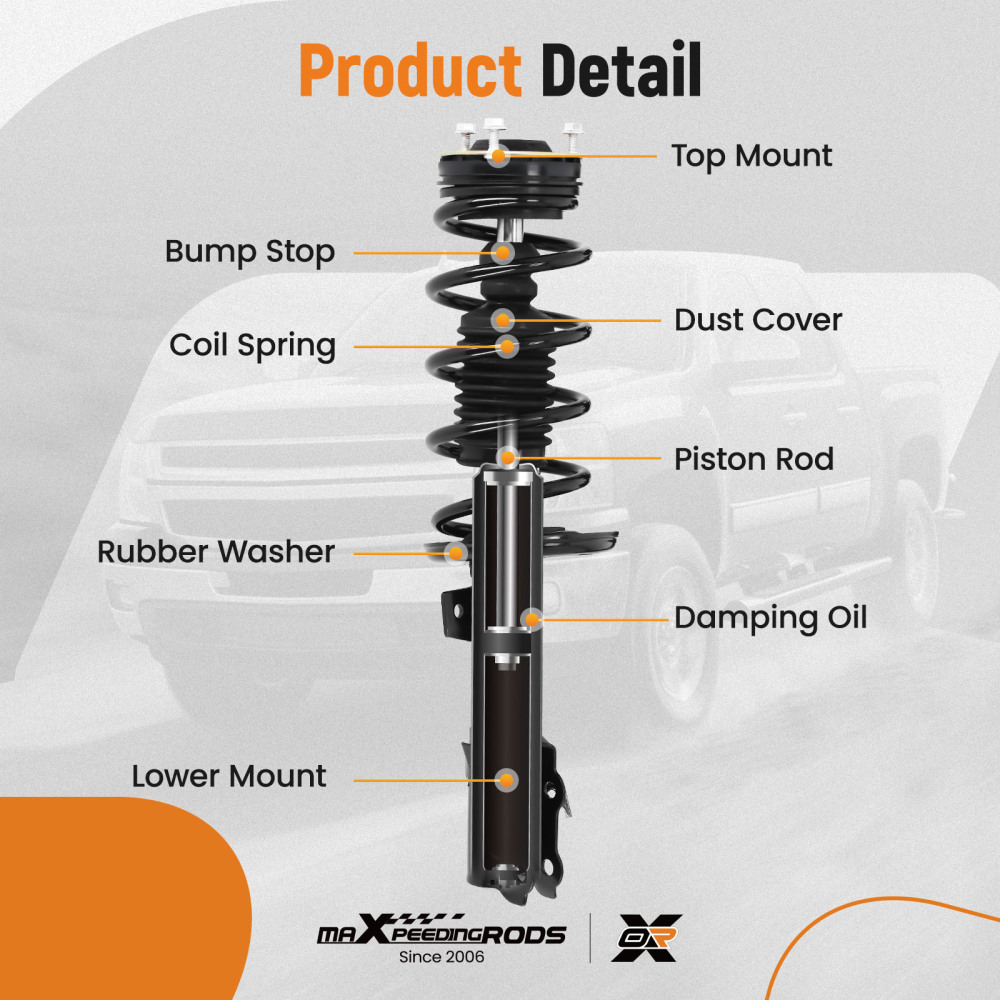 Front Strut w/Coil Spring Sway Bar Link Kit for 2011-2013 compatible for Ford Fiesta K750612