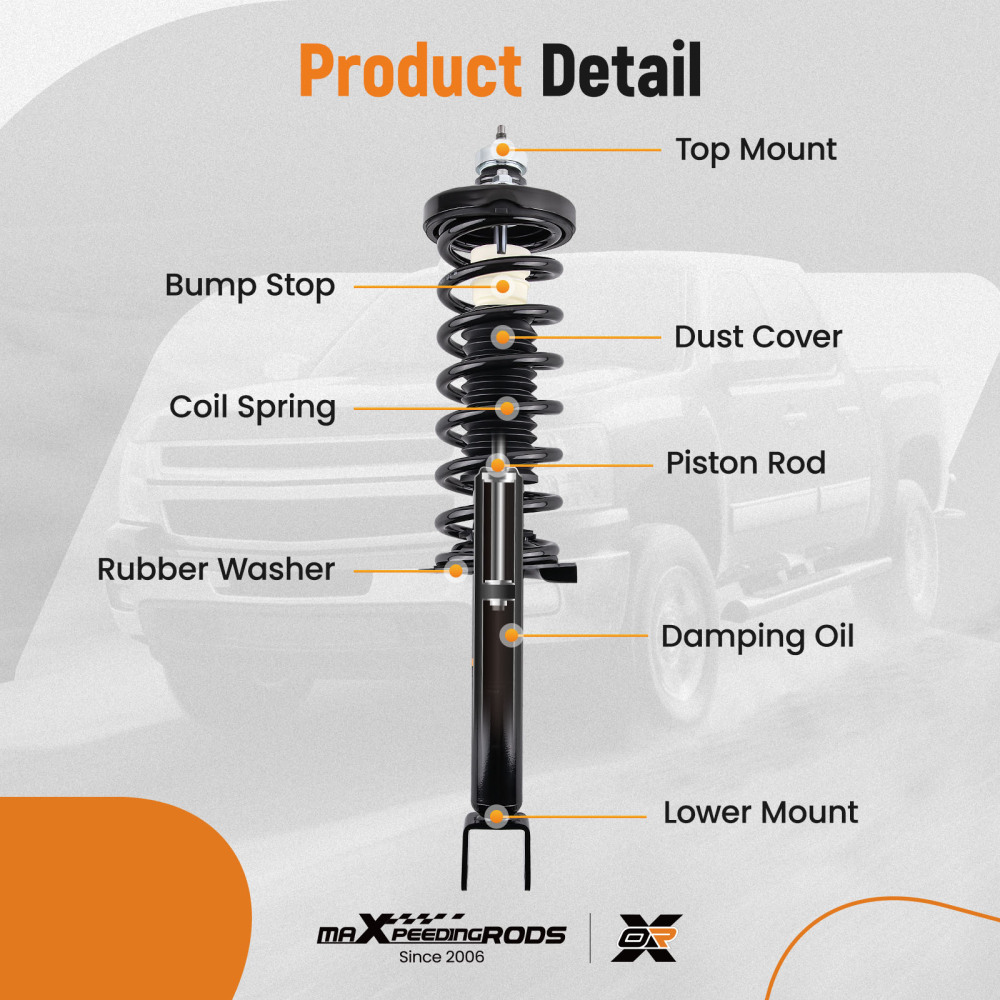 Rear Strut Spring Sway bar Assembly compatible for Honda Accord 2013-2017 2.4L/2.0L