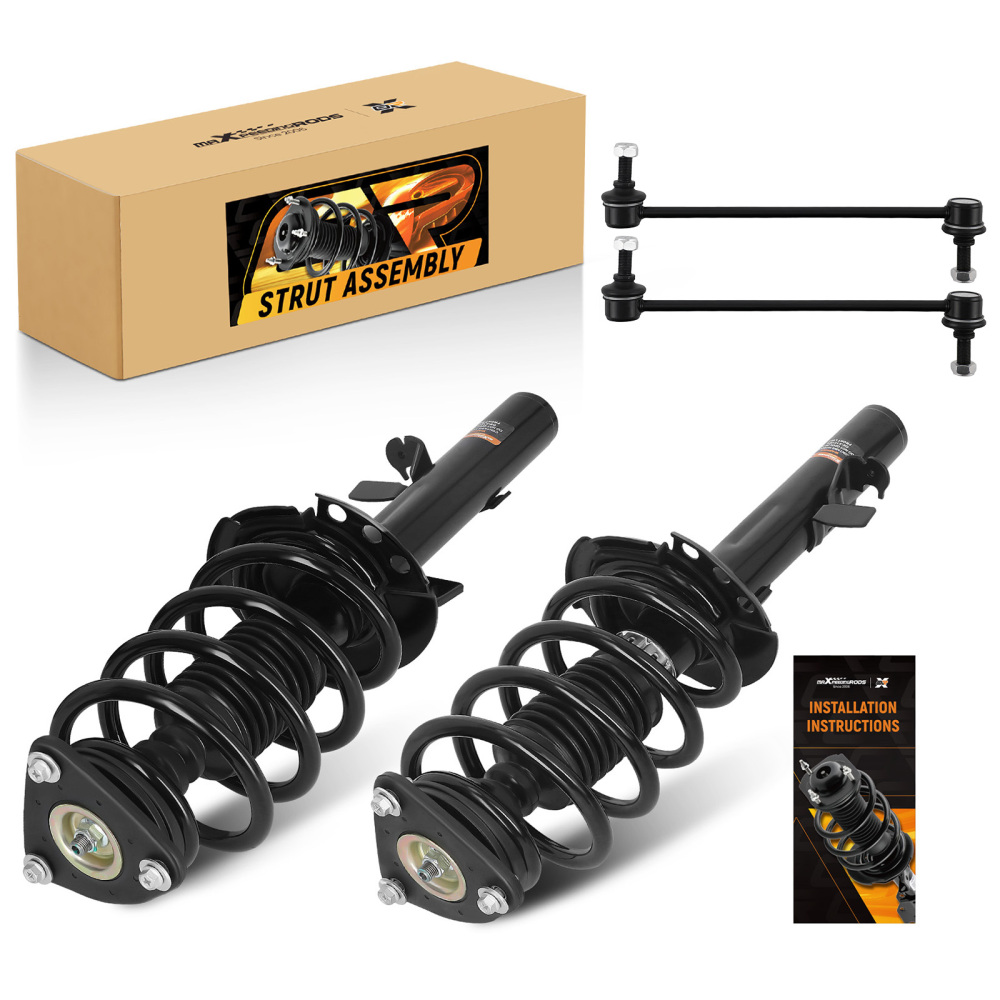 4pcs Front Struts w/Coil Spring Sway Bars Links Kit for 2014-2019 compatible for Ford Escape