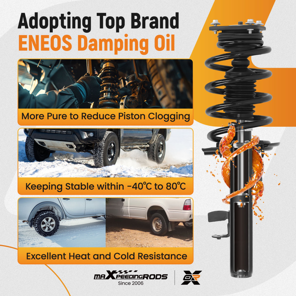 4pcs Front Struts w/Coil Spring Sway Bars Links Kit for 2014-2019 compatible for Ford Escape