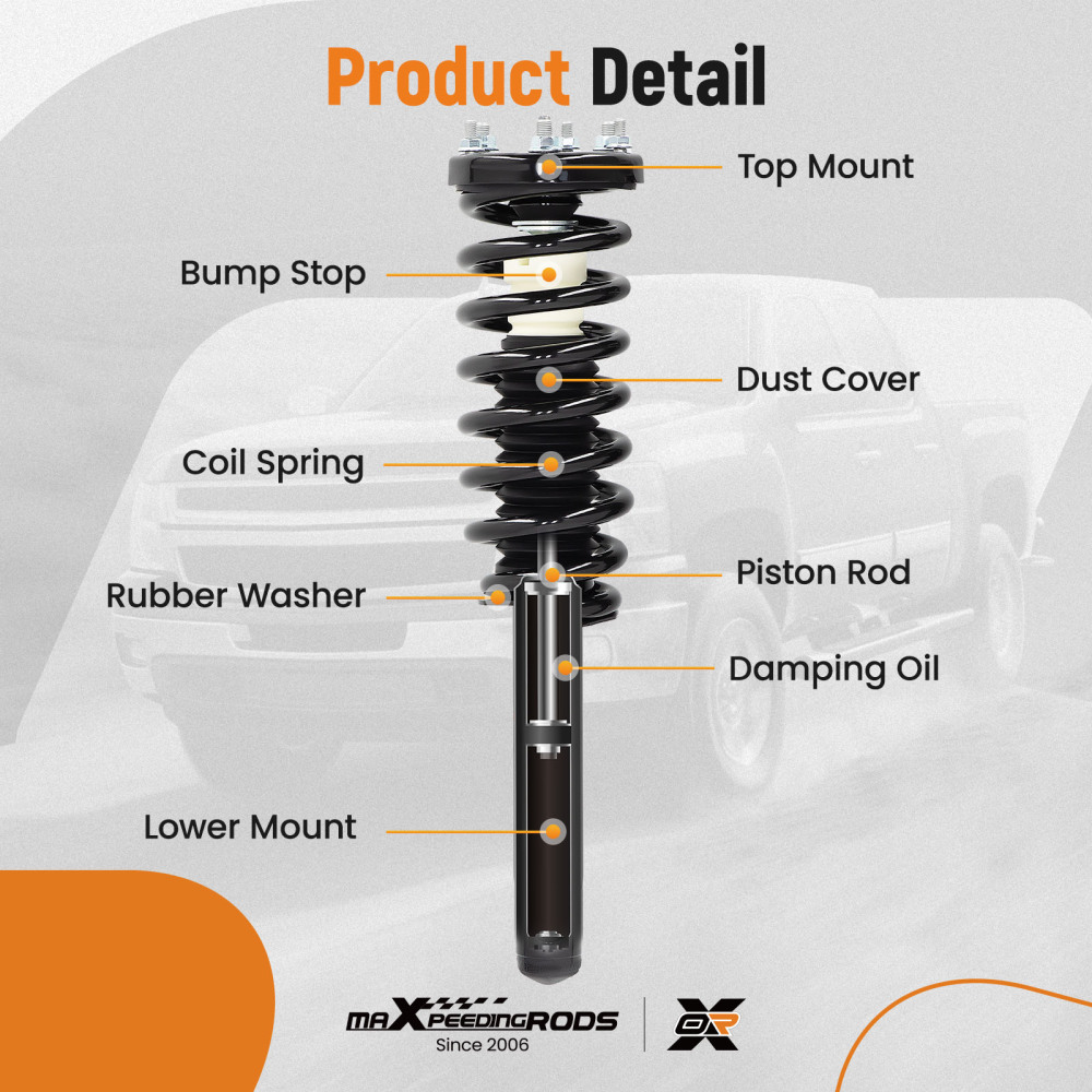 1 Pair Front Shock Struts Assembly compatible for Acura TL 2004 2005 2005 2007 2008