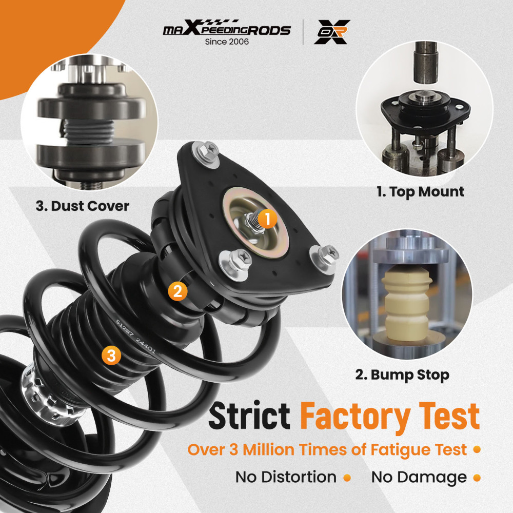 2pcs Front Complete Struts w/Coil Springs Assembliy compatible for Ford ESCAPE 2013 172619