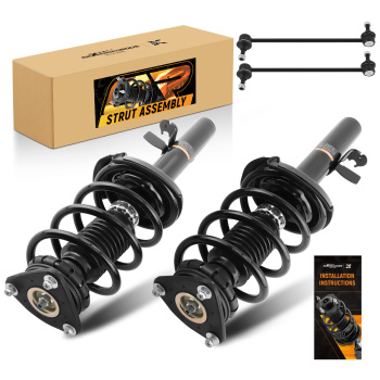 4x Front Complete Struts Sway Bar Links compatible for Ford Escape 2013 1.6L 2.5L
