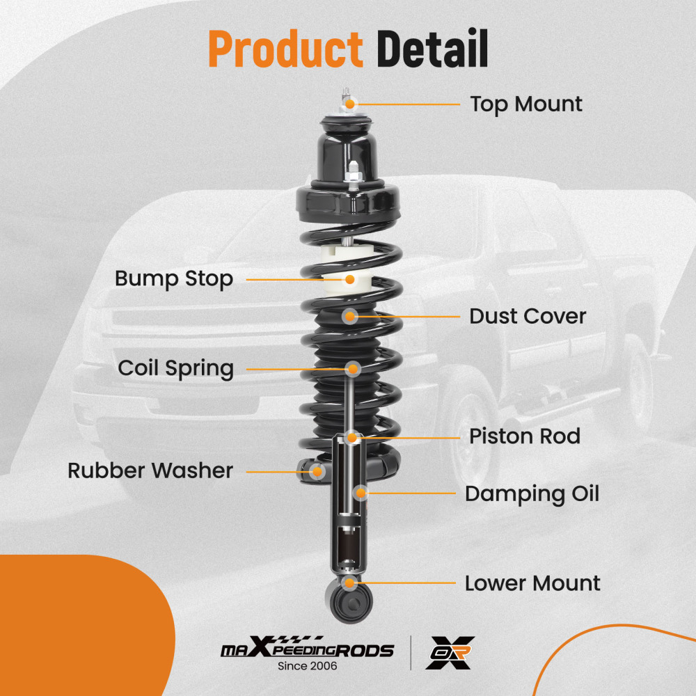 Rear Suspension Shock Absorber compatible for Mitsubishi Lancer 2008 2009 2010 DE/ES 172399