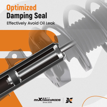 Pair Front L+R Shock Absorber Struts compatible for Vauxhall Opel Insignia A G09 compatible for FWD 2008-