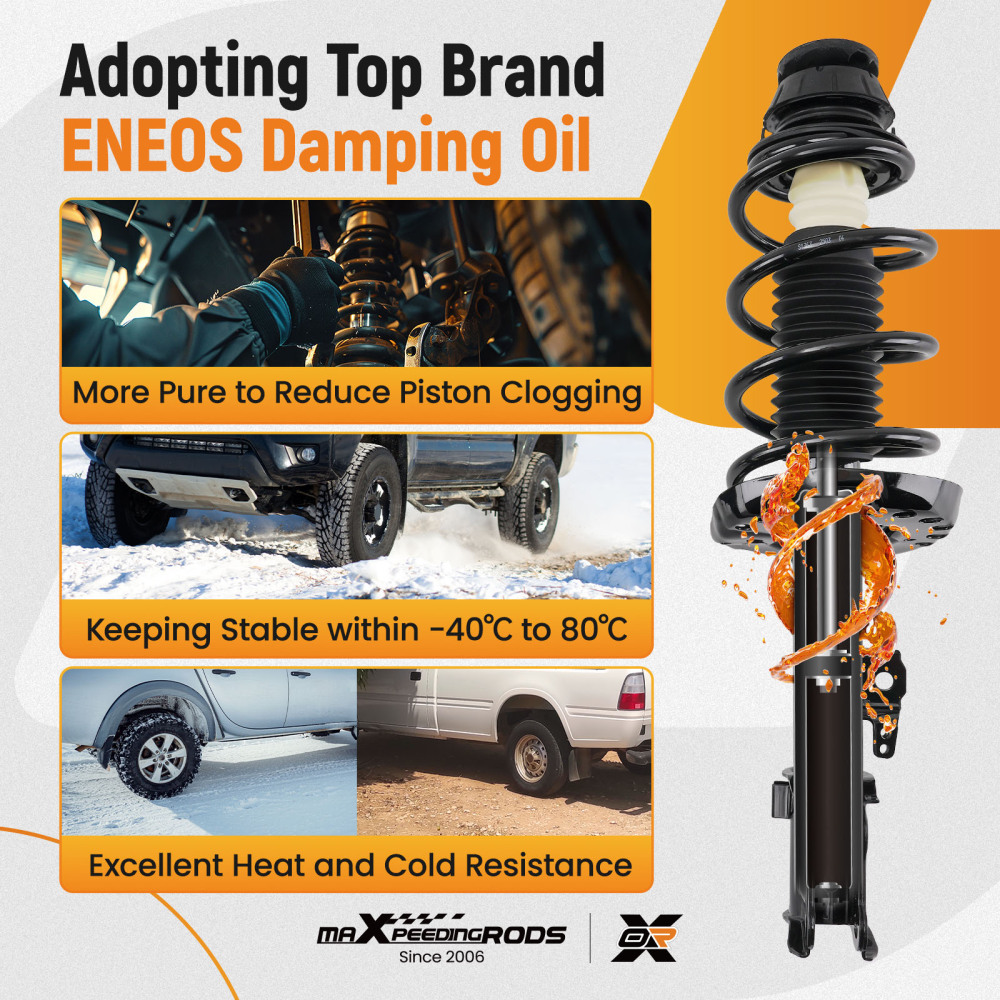 Front Left + Right Strut Spring compatible for Kia Soul 2010 2011 2012 2013 172969