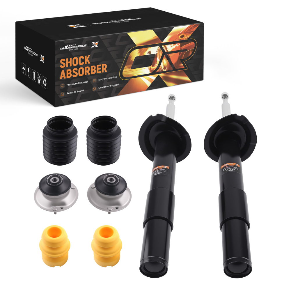 2x AMMORTIZZATORI + CUSCINETTI CUPOLA ANTERIORE compatibile per BMW SERIE 5 E60 E61