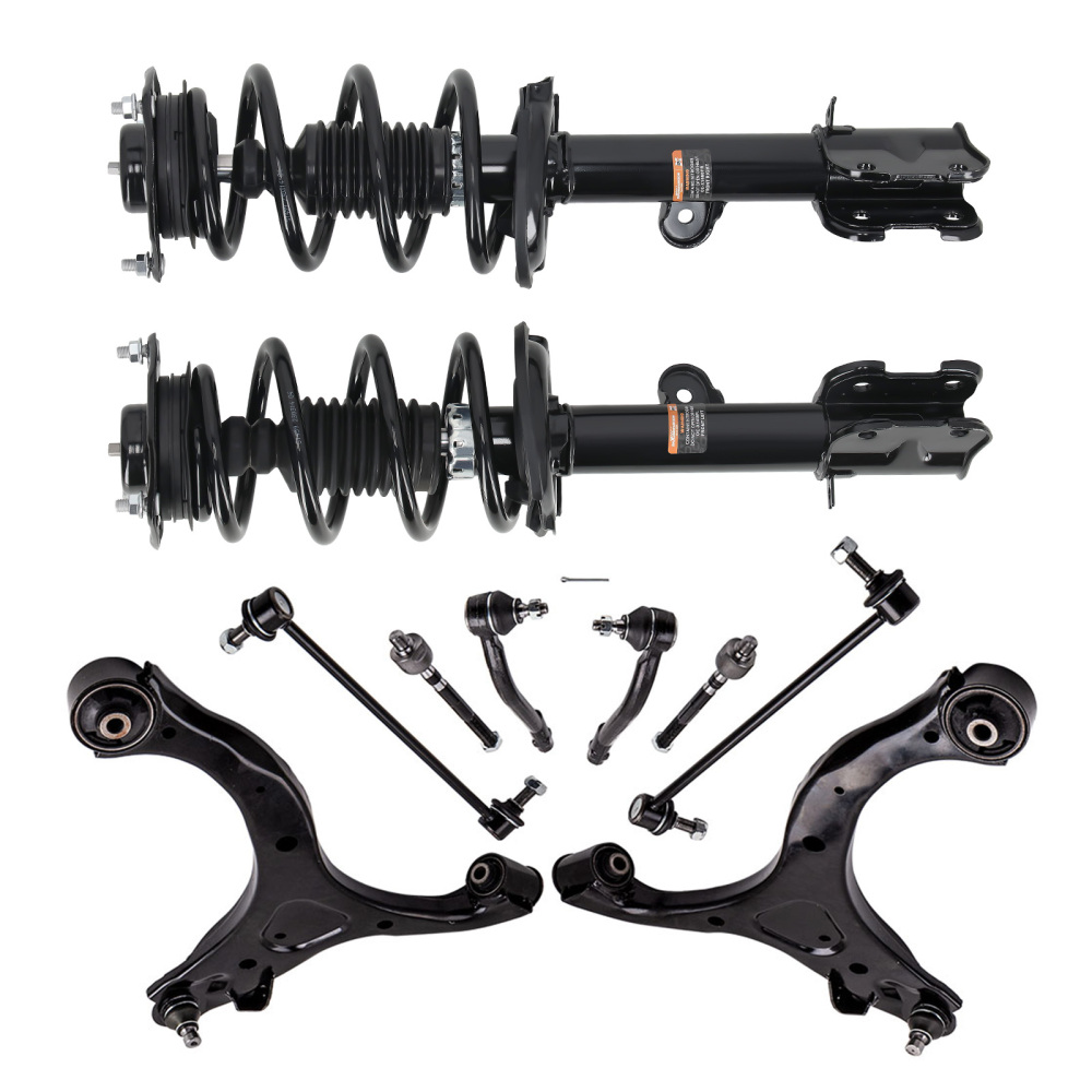 10pcs Front Struts w/ Coil Spring + Lower Control Arms compatible for Kia Sorento 2011-2013
