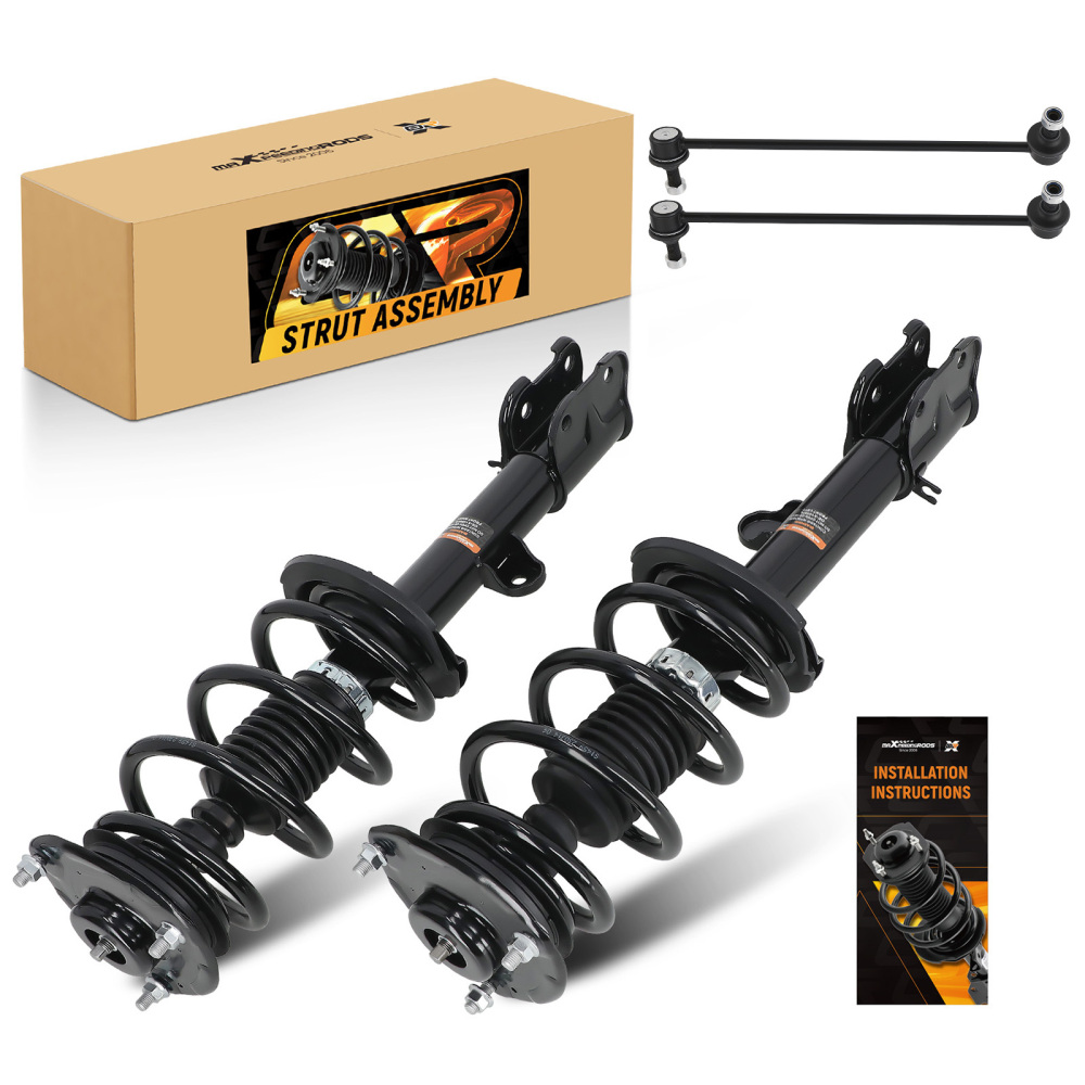 Front Complete Struts w/ Sway Bar Links compatible for Kia Sorento 2011-2013 2.4L 3.5L