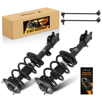 Front Complete Struts w/ Sway Bar Links compatible for Kia Sorento 2011-2013 2.4L 3.5L