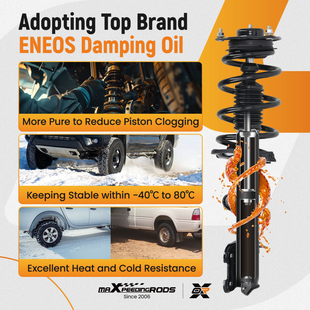 Front Complete Struts w/ Sway Bar Links compatible for Kia Sorento 2011-2013 2.4L 3.5L