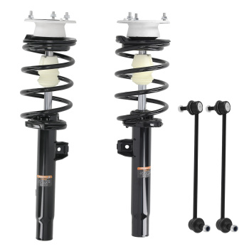 MaXpeedingrods Front Struts w/Sway Bar Links compatible for BMW 135i 2008-2011 3.0L 172314