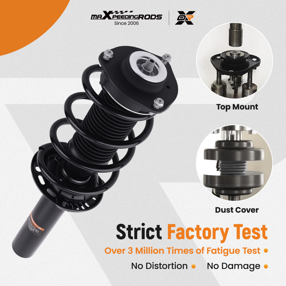 Front 2 Complete Shock Struts Assembly compatible for VW Tiguan (2WD,4WD) 2007-2018