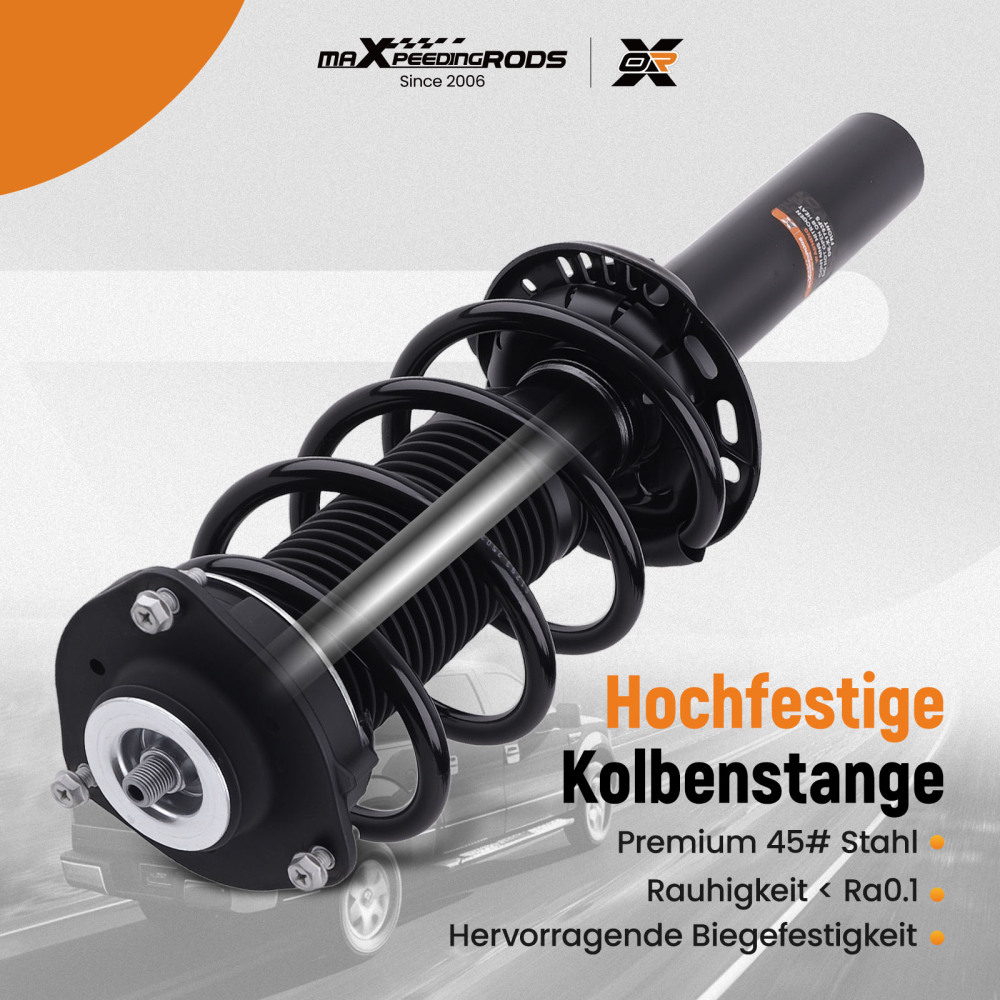 Front 2 Complete Shock Struts Assembly compatible for VW Tiguan (2WD,4WD) 2007-2018